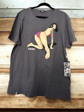 Tokidoki American Girl Gray Graphic Short-Sleeve Shirt